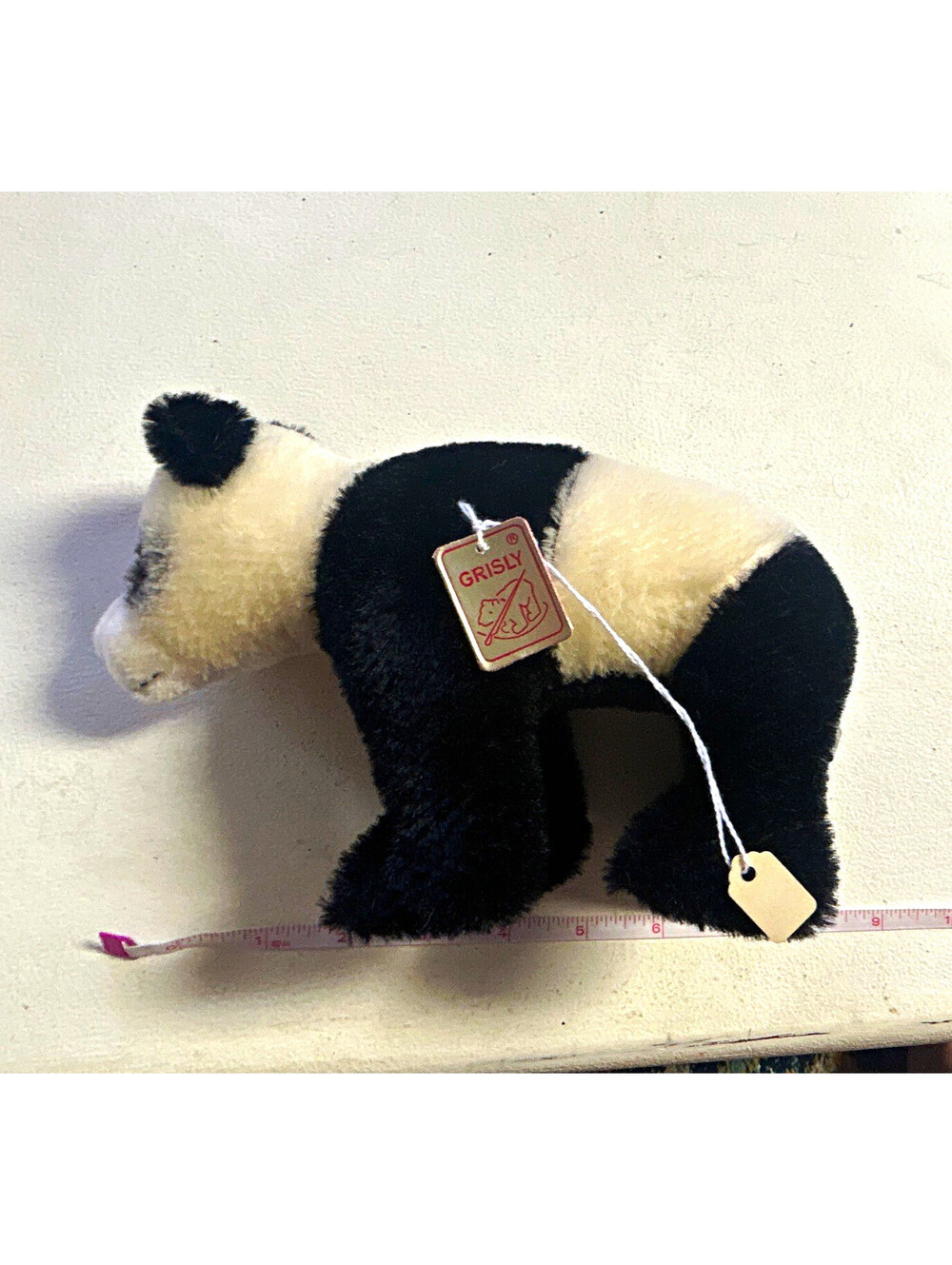 Grisly Vintage 1Black & White Bear Stuffed Animal Plush 636/15